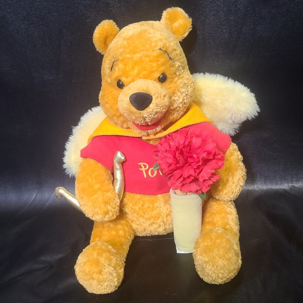 Vintage The Disney Store Cupid Winnie the Pooh with wings and arrow